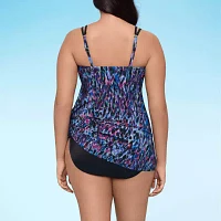 Trimshaper Womens Exotic Animal Print One Piece Swimsuit