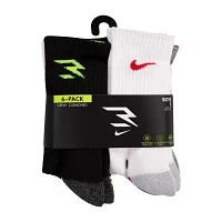 Nike 3BRAND by Russell Wilson Big Boys 6 Pair Crew Socks