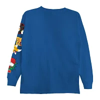 Little & Big Boys Crew Neck Long Sleeve Sonic the Hedgehog Graphic T-Shirt