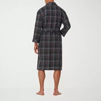 Residence Mens Flannel Long Sleeve Length Robe