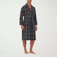 Residence Mens Flannel Long Sleeve Length Robe
