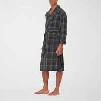 Residence Mens Flannel Long Sleeve Length Robe