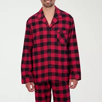 Hanes Mens Big and Tall Round Neck Long Sleeve 2-pc. Pant Pajama Set