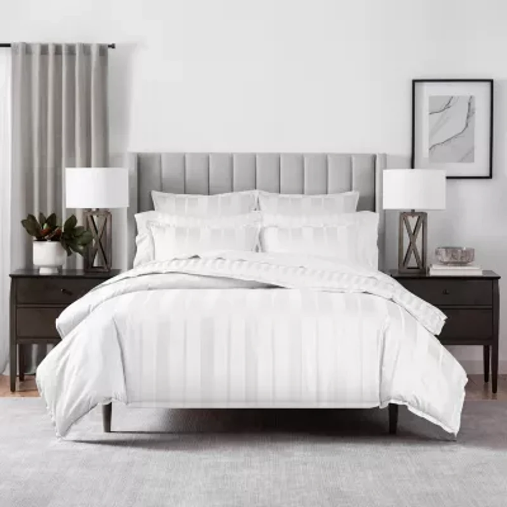 Fieldcrest Heritage Classic Stripe 3pc. 400tc Cotton Duvet Cover Set