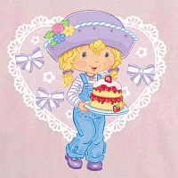 Juniors Strawberry Shortcake Angelcake Tee Womens Crew Neck Short Sleeve Graphic T-Shirt