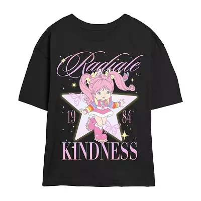 Juniors Rainbow Brite Tickled Pink Tee Womens Crew Neck Short Sleeve Graphic T-Shirt