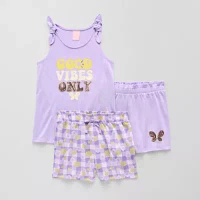 Dots & Dreams Little Big Girls 3-pc. Pajama Set