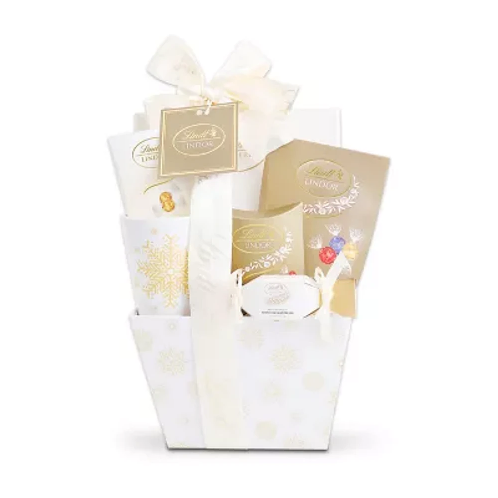 Alder Creek Lovely Lindt Chocolate Snowflake Wishes Gift Basket