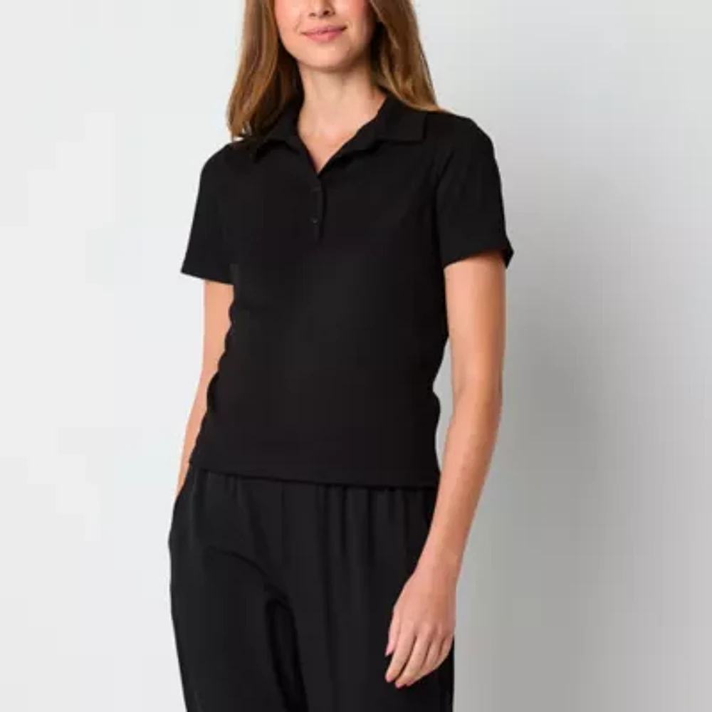 Stylus Womens Short Sleeve Polo Shirt