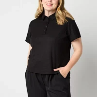Stylus Plus Womens Short Sleeve Polo Shirt