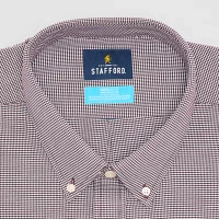 Stafford Big and Tall Coolmax All Season Oxford Mens Regular Fit Stretch Fabric Wrinkle Free Long Sleeve Dress Shirt