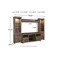 Signature Design by Ashley® Trinell 4 Pc Entertainment Center