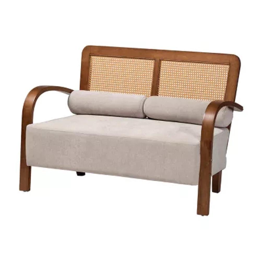 Sage Curved Slope-Arm Loveseat