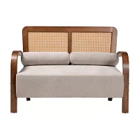 Sage Curved Slope-Arm Loveseat