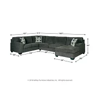 Signature Design by Ashley® Ryder 3-pc Sectional with Left Arm Facing Sofa