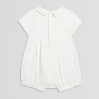 Mia & Mimi Christening Baby Boys 2-pc. Short Sleeve Romper