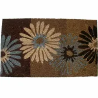 PVC Daisies Rectangular Doormat - 18"X30"