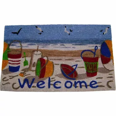 Beach Welcome Rectangular Doormat - 18"X30"