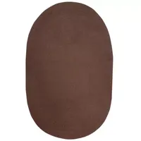 Better Trends Country Solid Braided Reversible Indoor Oval Area Rugs