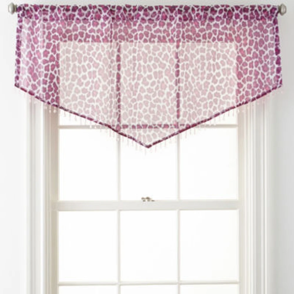 Home Expressions™ Purr Sheer Rod-Pocket Ascot Valance