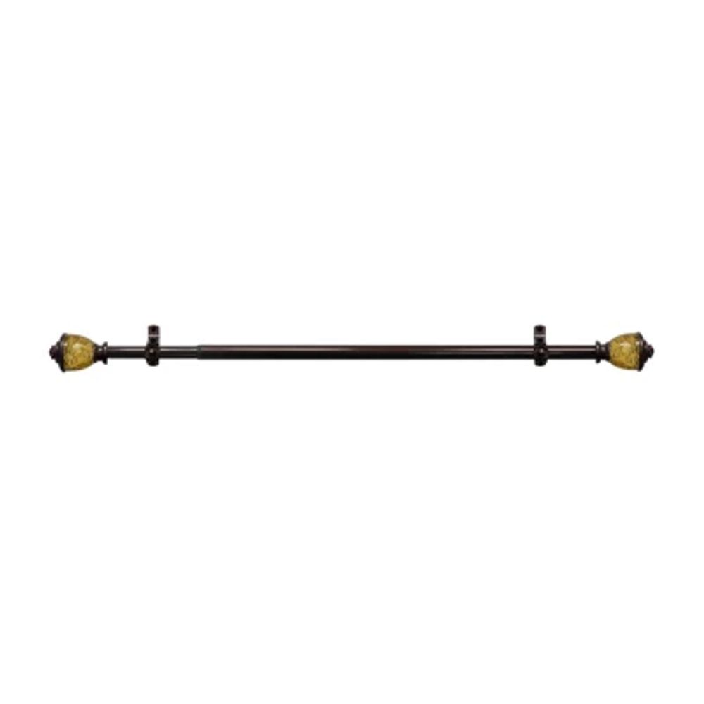 Camino ¾" Adjustable Curtain Rod with Lincroft Finial