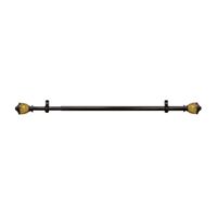 Camino ¾" Adjustable Curtain Rod with Lincroft Finial