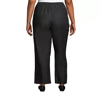 Alfred Dunner Classics Womens Plus Straight Pull-On Pants