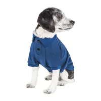 Pet Life ® Active 'Fur-Flexed' Relax-Stretch Wick-Proof Performance Dog Polo T-Shirt