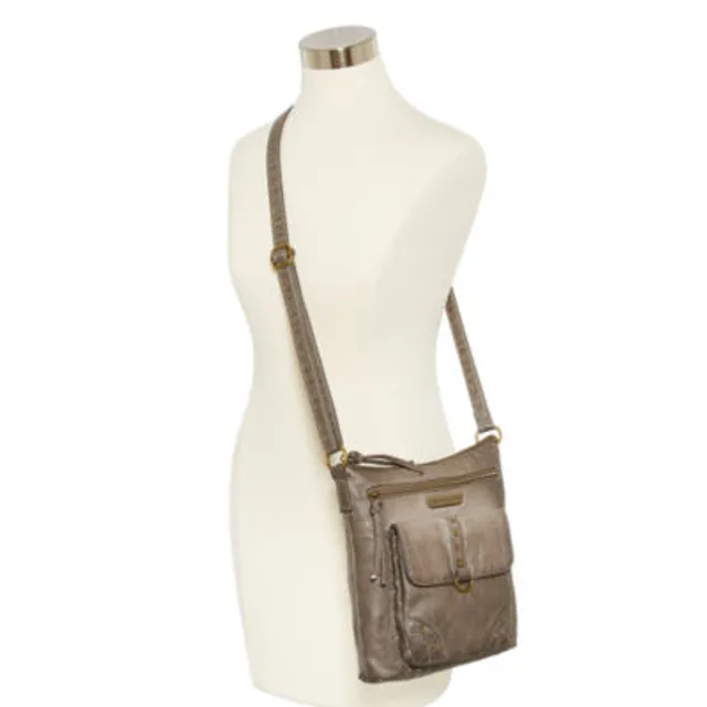 Stone Mountain Smoky Mountain Zip Crossbody Handbag - Grey - One Size