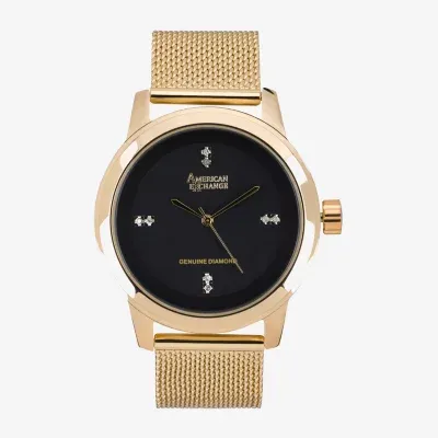 Womens Gold Tone Bracelet Watch 03515g-22-G27