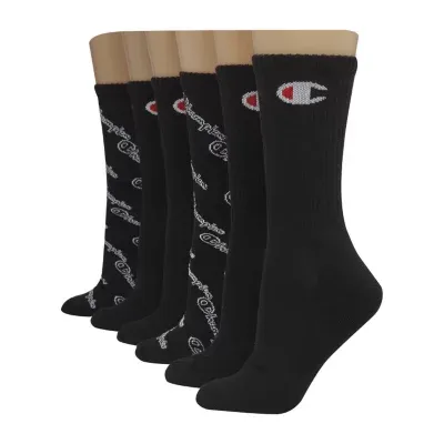 Champion 6 Pair Crew Socks Womens