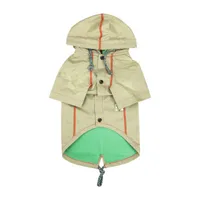 Touchdog ® 'Cloudburst' Waterproof Reversible Dog Raincoat