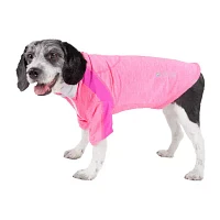 Pet Life ® Active 'Chewitt Wagassy' 4-Way Stretch Performance Long Sleeve Dog T-Shirt