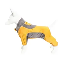 Pet Life ® Active 'Warm-Pup' Heathered Performance 4-Way Stretch Two-Toned Full Body Warm Up