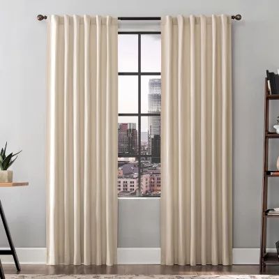 Scott Living Renato Light-Filtering Back Tab Single Curtain Panel