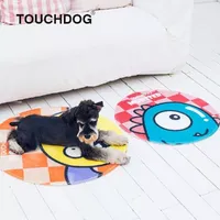 Touchdog ® Cartoon Up-for-Crabs Monster Rounded Cat and Dog Mat