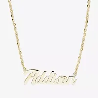 Womens 14K Gold Over Silver Name Necklaces