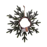 Kurt Adler Flocked Pine Indoor Christmas Wreath