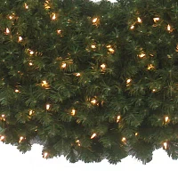 Kurt Adler 84in Pre-Lit Commercial Indoor Christmas Wreath