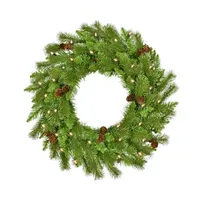 Kurt Adler Clear Pinecone Indoor Outdoor Christmas Wreath