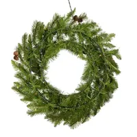 Kurt Adler Clear Pinecone Indoor Outdoor Christmas Wreath