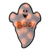 12'' Lighted Holographic Ghost Halloween Window Silhouette Decoration