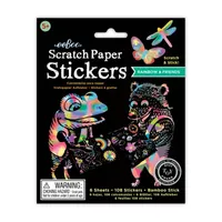 Eeboo Scratch Paper Stickers Rainbow And Friends