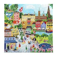 Eeboo Piece And Love Copenhagen 1000 Piece Square Adult Jigsaw Puzzle Puzzle