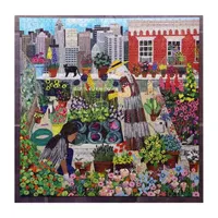 Eeboo Piece And Love Urban Gardening  1000 Piece Square Adult Jigsaw Puzzle Puzzle