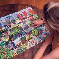 Eeboo Piece And Love Urban Gardening  1000 Piece Square Adult Jigsaw Puzzle Puzzle