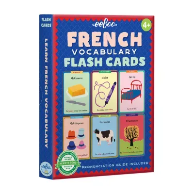 Eeboo French Vocabulary Flash Cards Discovery Toy