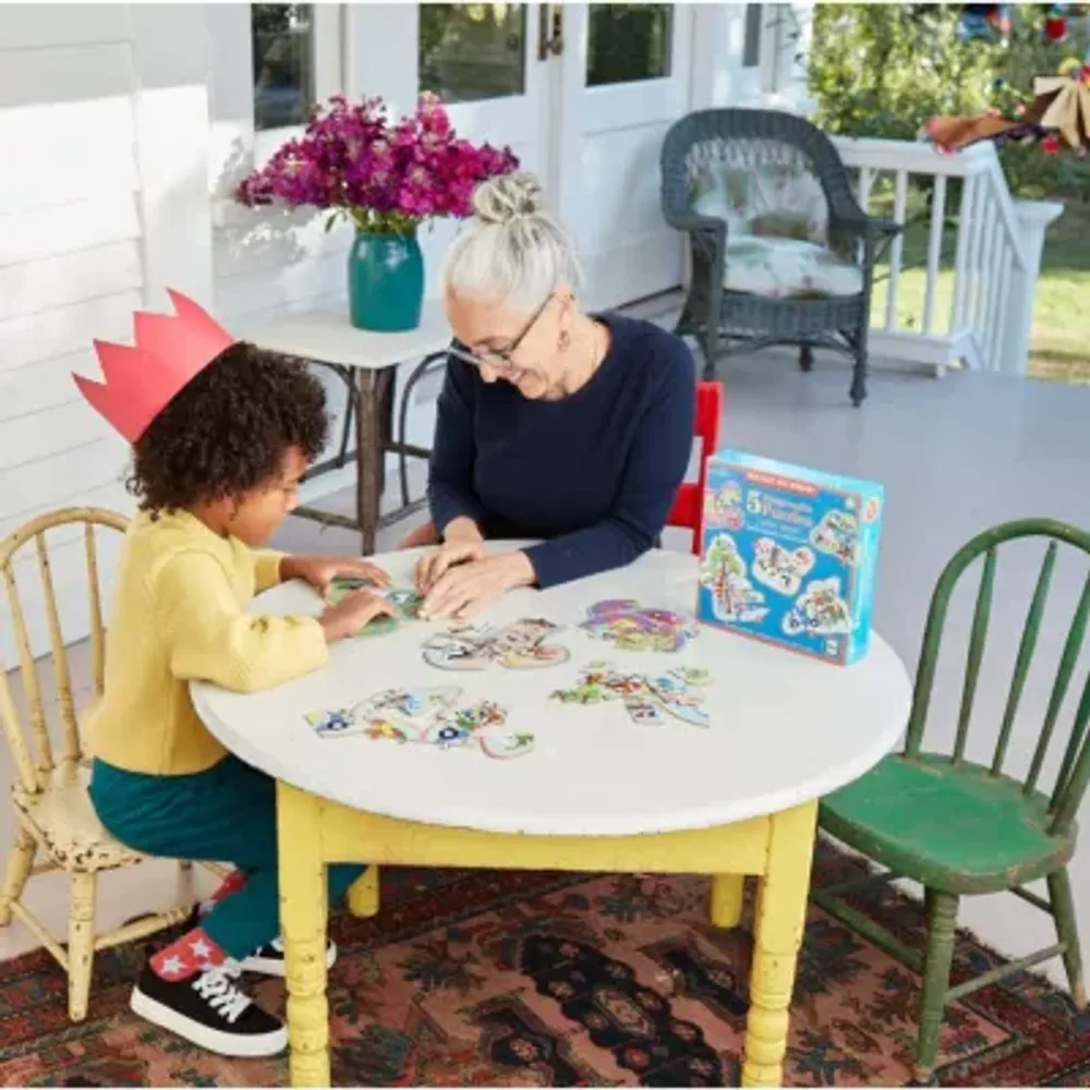 Eeboo Ready To Grow - Together Time Progressive Puzzles Set Of 5  Multi Puzzle