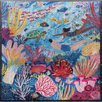 Eeboo Piece And Love Coral Reef 1000 Piece Square Adult Jigsaw Puzzle Puzzle