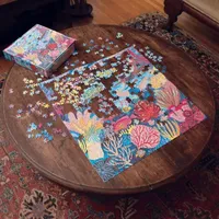 Eeboo Piece And Love Coral Reef 1000 Piece Square Adult Jigsaw Puzzle Puzzle